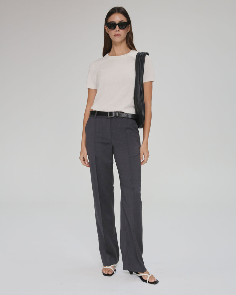 Stevie Slim Trouser in Charcoal