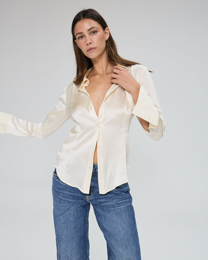 Evie Blouse in Butter