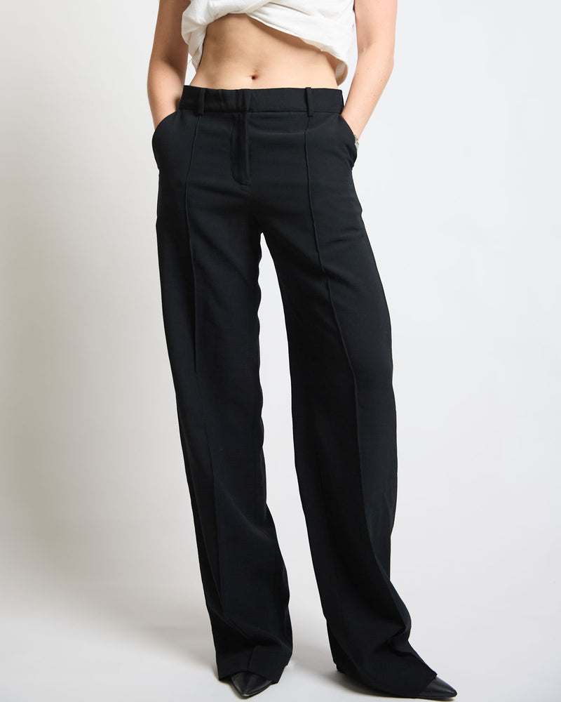 Stevie Slim Trouser in Black