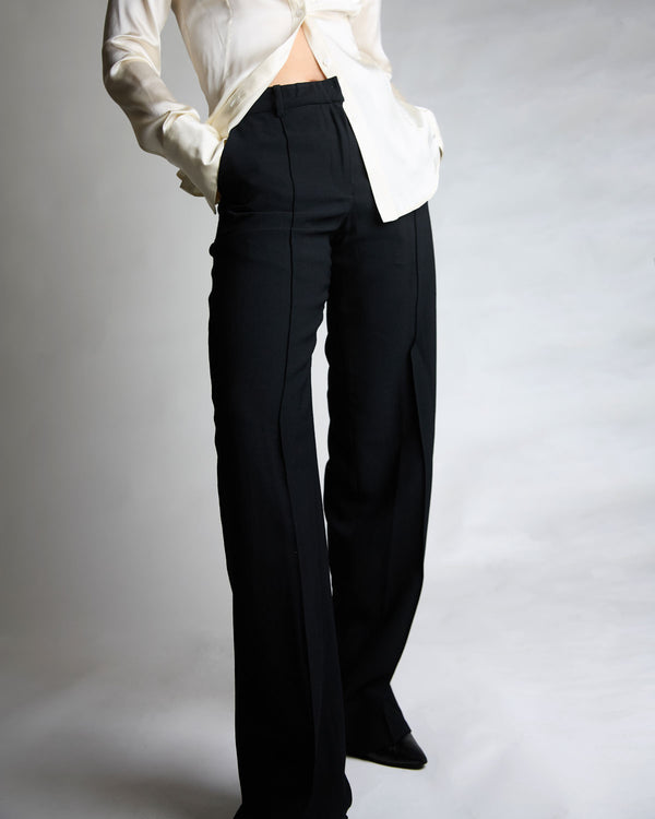 Stevie Slim Trouser in Black